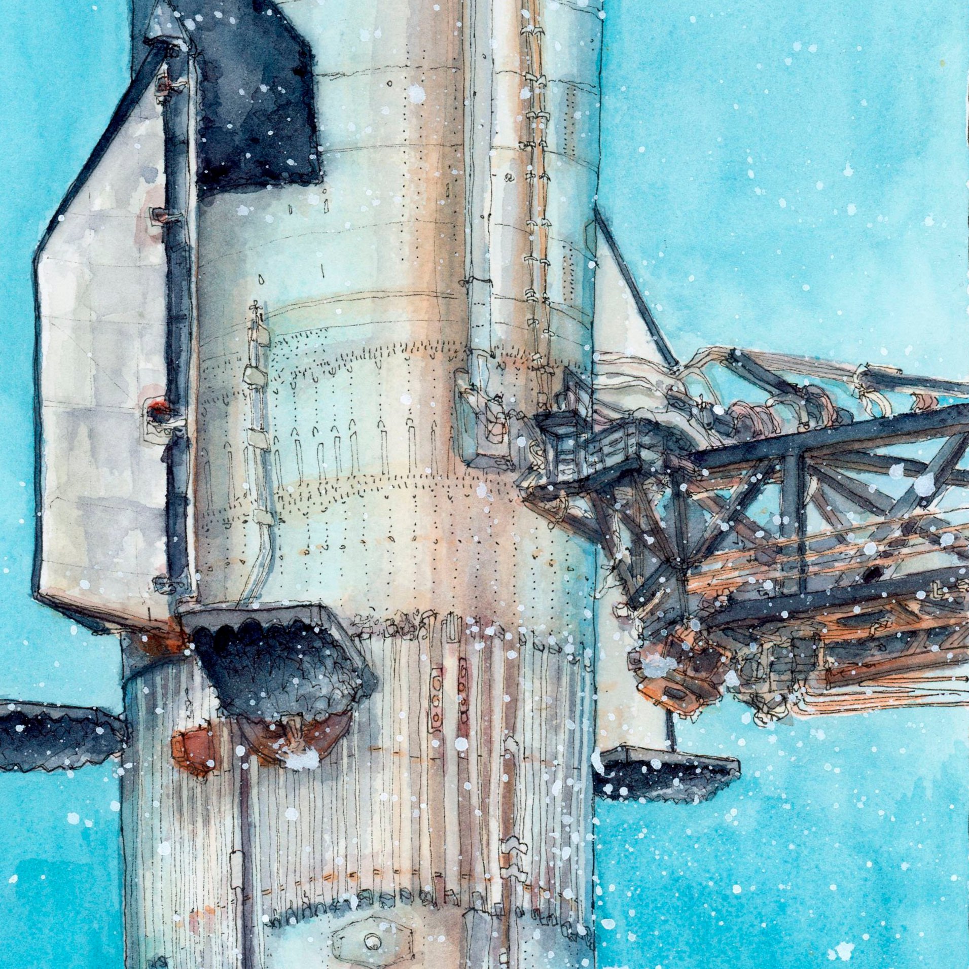 SpaceX Starship Full Stack / Fine Art Giclee Print — jade boudreaux
